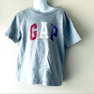 GAP KIDS grey t-shirt starry logo size XS(4/5)